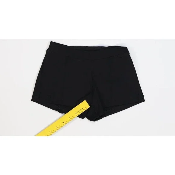 Capezio Shorts Womens XS Black Boycut Low Rise TB113 Dancewear Stretch Athletic - Picture 4 of 12